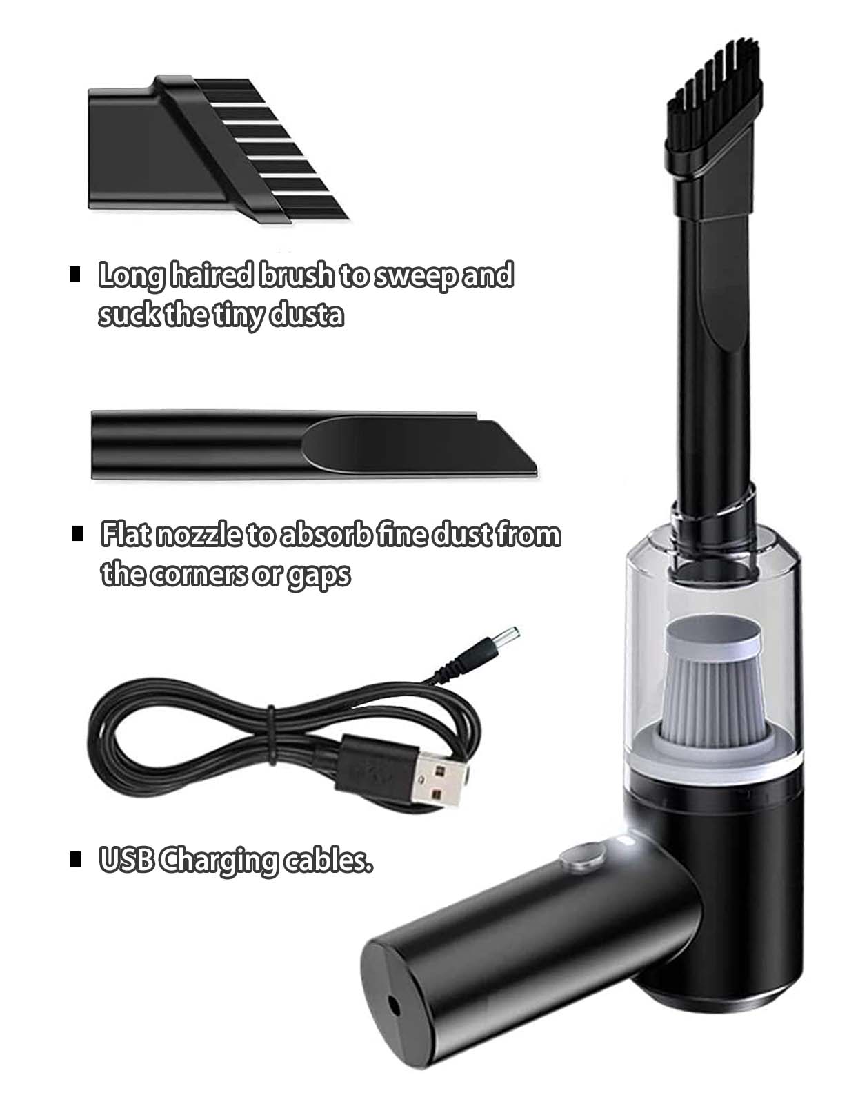 Powerful & Fully Wireless Car Vacuum Cleaner Air Blower (2 in 1)