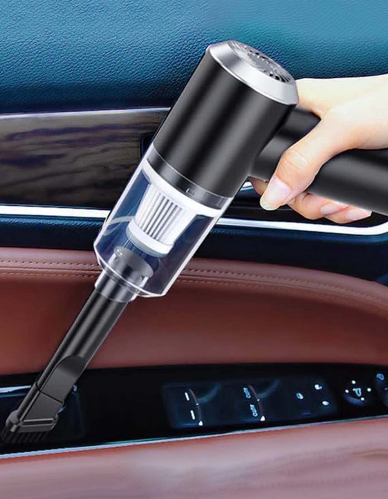 Powerful & Fully Wireless Car Vacuum Cleaner Air Blower (2 in 1)